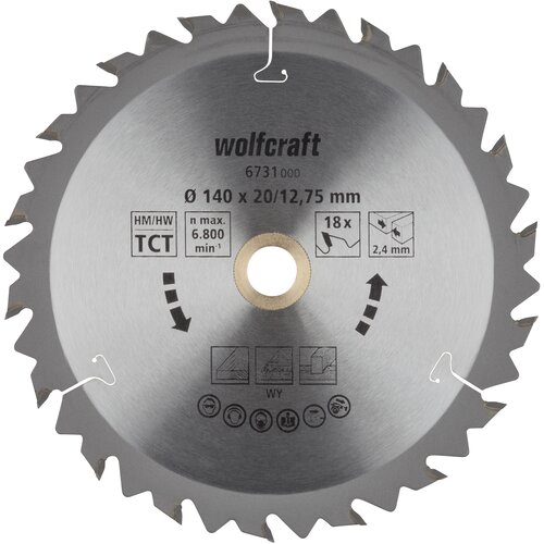 Wolfcraft Kružna testera za ručne cirkulare, HM, 140mm 6731000 Cene
