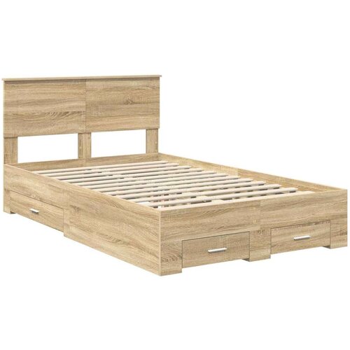  Okvir za krevet s uzglavljem Sonoma hrast 120 x 200 cm Slike
