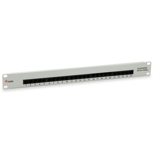 Equip 25-Port Cat.3 RJ45 ISDN Patch Panel, Light Grey Cijene