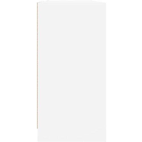  Regal za knjige s vratima bijeli 204x37x75 cm konstruirano drvo Slike