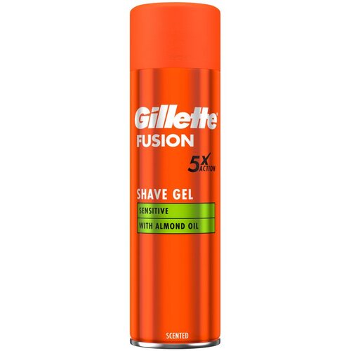 Gillette Fusion Sensitive Shave Gel gel za britje 200 ml za moške Cene