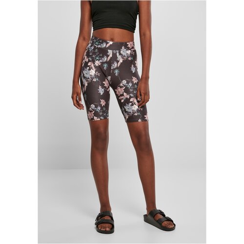 UC Curvy Women&amp;#039;s Soft Shorts AOP Cycle Blacksoftflower Slike