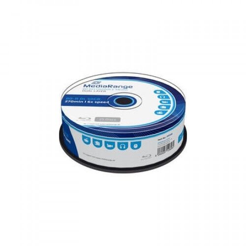 Mediarange 50GB/DL BD-R/6X/25CAKE/MR508 blu-ray rw disk ( 5250MR25/Z ) Cene