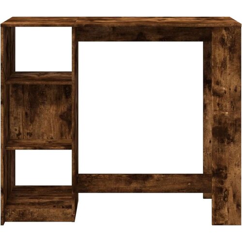  Barski stol s policom boja hrasta 124x46x103 5 cm drveni Slike