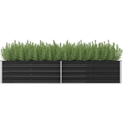 vidaXL Visoka greda antracitna 240x80x45 cm pocinkano jeklo Cene