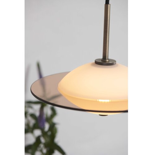 Halo Design 743599 - Visilica na sajli ORBIT 1xG9/7W/230V prečnik 24 cm bela/mesing/dimljeno Slike