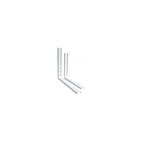  Nosilec klima manj&amp;scaron;i l= 420x400 mm, par cinkano - plastično - bel Slike
