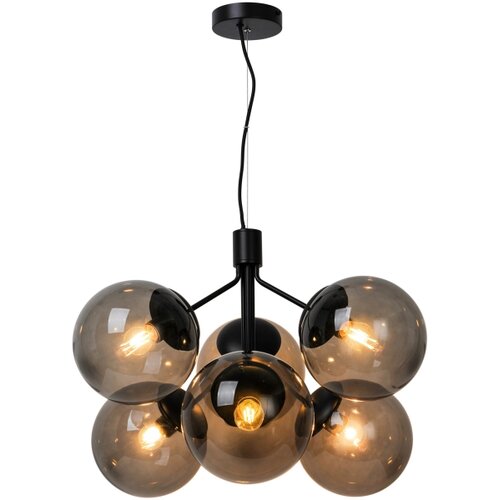 Nordlux visilica na sajli IVONA 6xE27/28W/230V crna Slike