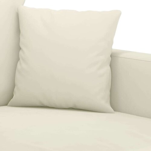  2-dijelni set sofa s jastucima krem bar&amp;scaron;unasti Slike