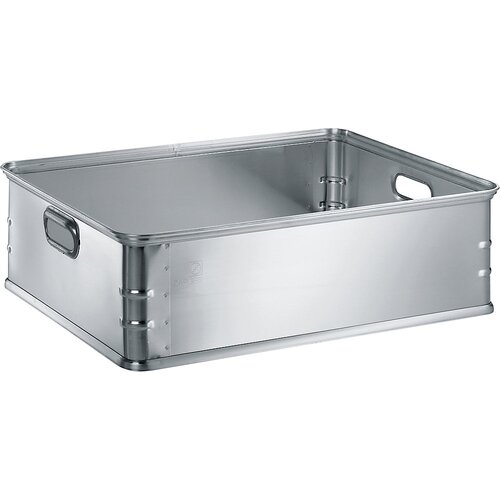 Zarges transportni in podstavni voziček za posode za zlaganje iz aluminija, prostornina 77 l, primerno za transport na valjčnih progah Cene
