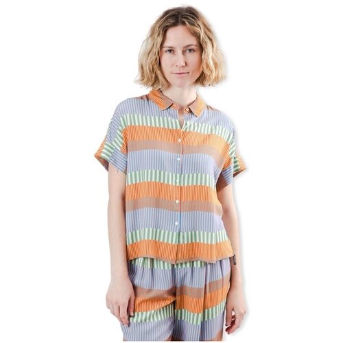 Brava Fabrics Topi & Bluze Mediterranean Shirt - Orange Večbarvna Cene