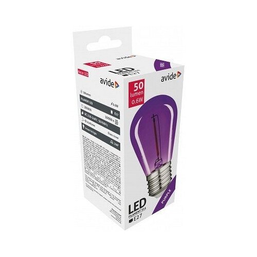 Avide LED sijalica FILAMENT E27 0.6W LJUBICASTA Cene