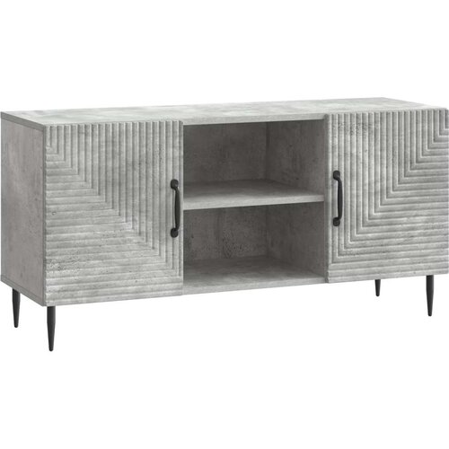 TV omarica Betonsko siva 102 x 34,5 x 50 cm Inženirski les, (5000210448) Cene