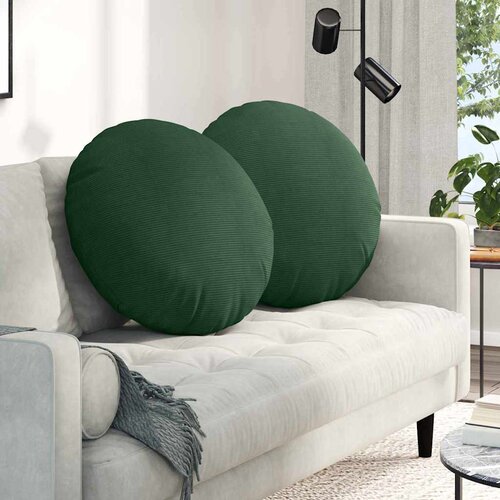  Jastučići za sjedenje 2 pcs Tamnozelena Ø 80 cm Kordura tekstil Cene