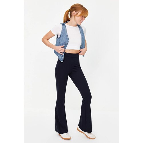 TRENDYOLMILLA ženske pantalone TWOSS23PL00135, tamnoplava Cene
