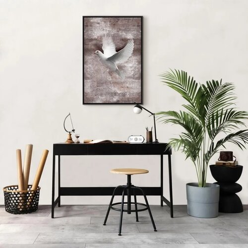  Slika - Love in Flight (1 Part) Vertical 40x60 U crnom drvenom okviru Slike