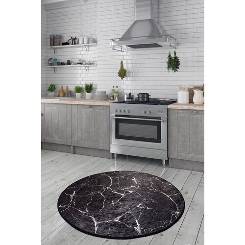 Conceptum Hypnose tepih Marble, Ø200cm, Crni Cene