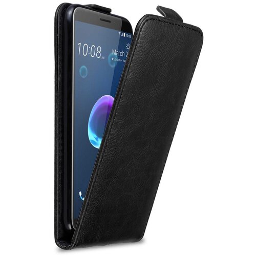 Cadorabo Ohi&scaron;je, združljivo z HTC Desire 12 v nočna črna - Za&scaron;čitni ovitek v obliki flipa z magnetnim zapiranjem, (20562592) Cene
