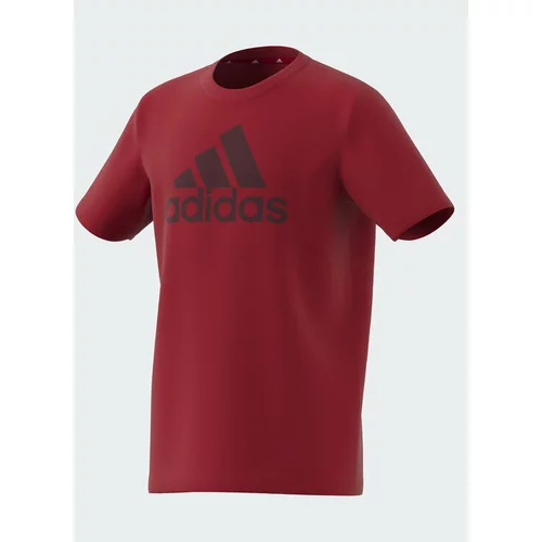 Adidas Majica Essentials Big Logo Cotton T-Shirt IJ6262 Rdeča Regular Fit