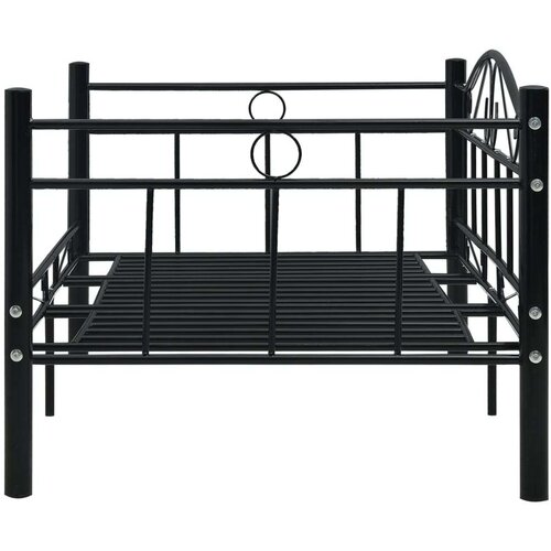  Za dnevni ležaj crni metalni 90 x 200 cm Slike