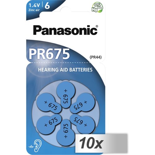 Panasonic 10x1 PR 675 Hearing Aid Batteries Zinc Air 6 pcs. Cijene