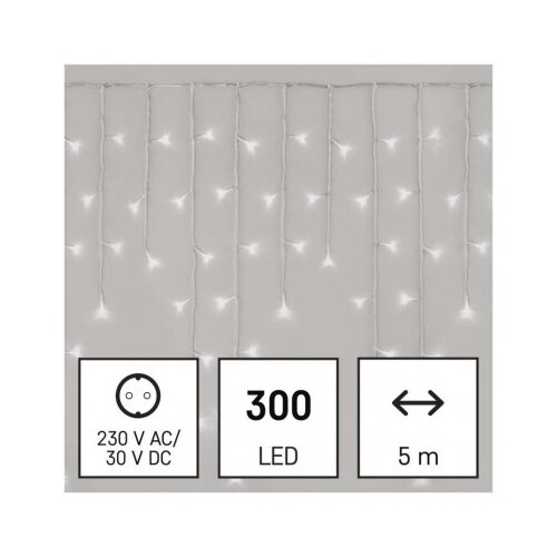 Emos led božične ledene sveče, 5 m, zunanja in notranja, hladna bela, upravljalnik, programi, časovnik D4CC02 Slike