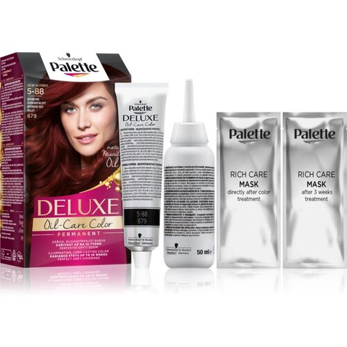 Schwarzkopf Palette Deluxe permanentna barva za lase odtenek 5-88 679 Intensive Red Violet Cene