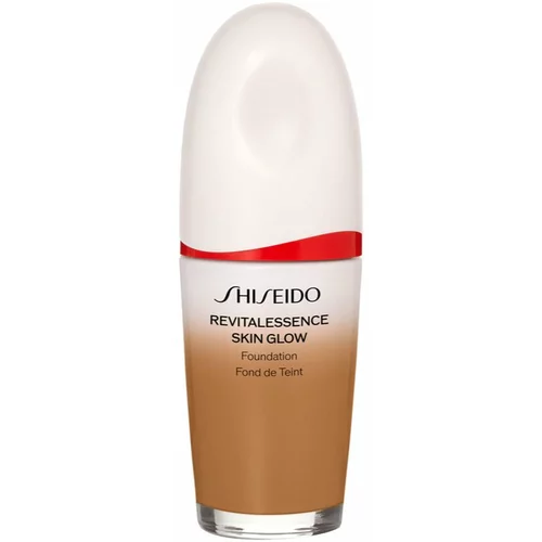 Shiseido Revitalessence Skin Glow Foundation lahki tekoči puder s posvetlitvenim učinkom SPF 30 odtenek Bronze 30 ml