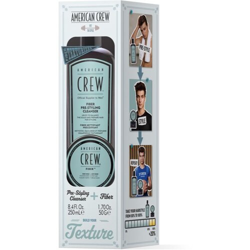 American Crew Fiber Duo - Giftset poklon set za kosu za muškarce 1 kom Cijene