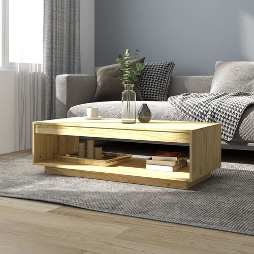 The Living Store Klubska mizica 110x50x33,5 cm trdna borovina - Klubska Mizica, (21573917) Slike