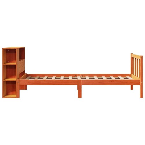 vidaXL Krevet s regalom za knjige bez madraca 75 x 190 cm od borovine Cene