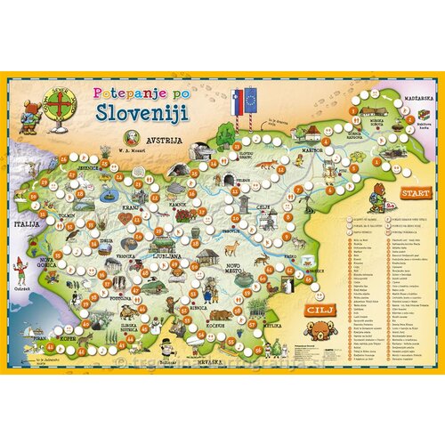  Potepanje po Sloveniji - Na pot z medvedkom Lovrom, didaktična igra za otroke Slike