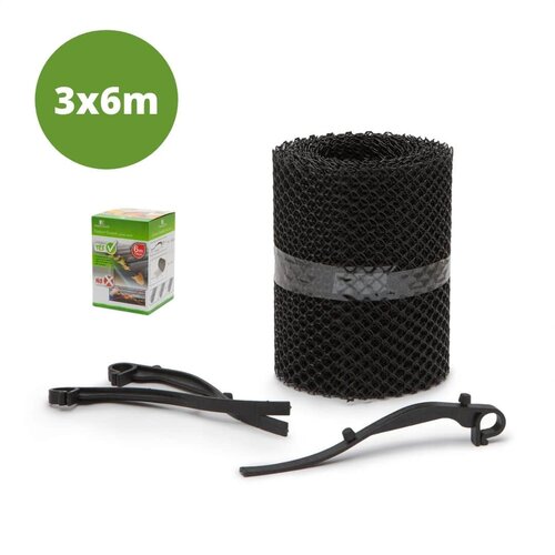Garden of Eden 3x6m mreža za za&amp;scaron;čito žlebov pred listjem Slike