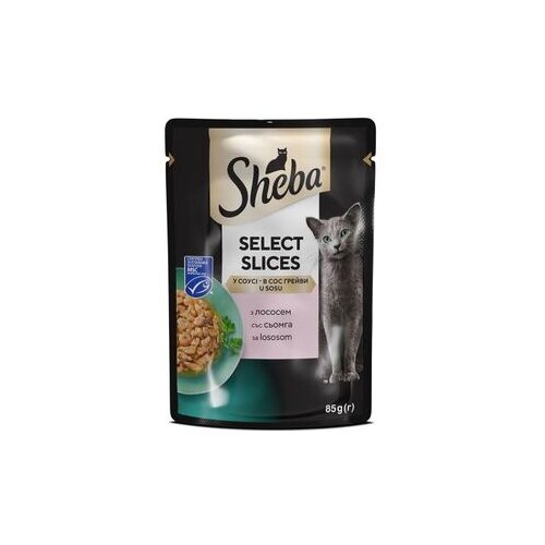 Sheba kesica, losos, sos 85g Cene