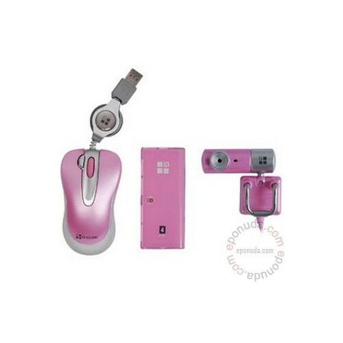 G-cube GBT-600C Mouse/CR/WebCam USB Pink miš Slike