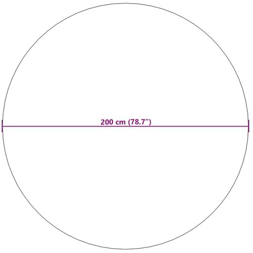  Tepisi za područja Kružni HUARTE Bež &amp;Oslash; 200 CM Poliester - Bež &amp;Oslash; 200 cm Uzorak vala Slike