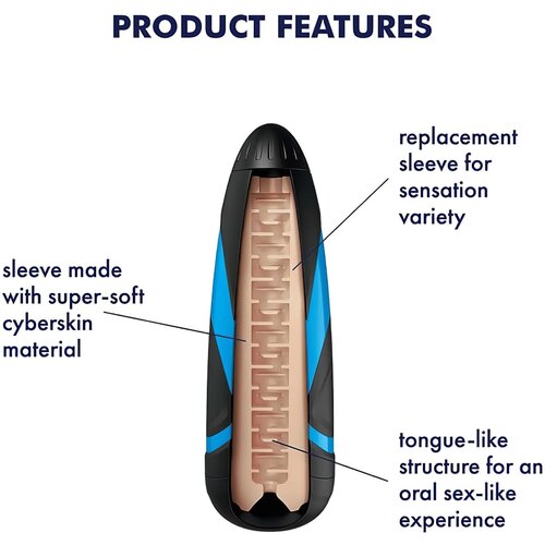Satisfyer Sleeve Lusty Tongues - umetak za masturbator Slike
