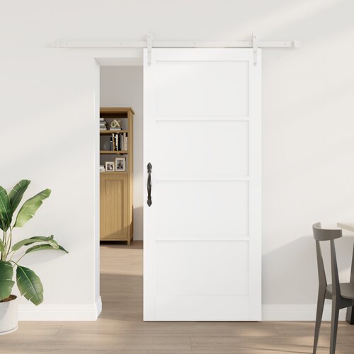 vidaXL klizna vrata s kompletnim setom bijela 78x202 cm čvrsto drvo bor Cijene