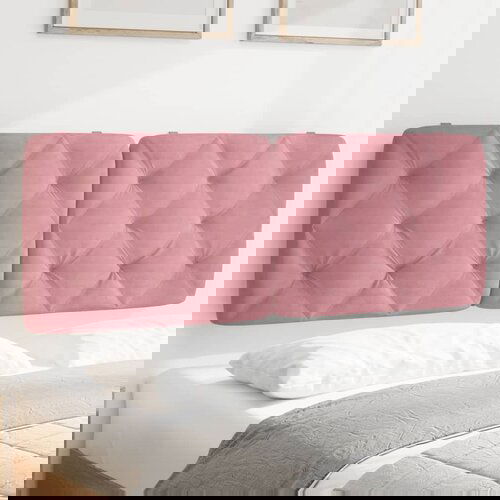VidaXL Jastuk za uzglavlje ružičasti 140 cm bar&amp;scaron;unasti Slike