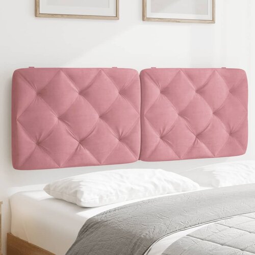 vidaXL Vzglavna stranica roza 140 cm žamet Cene