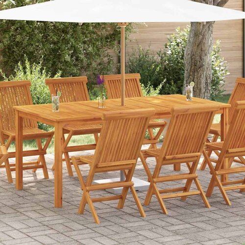  Vrtni stol - Blagovaonski stol 180 x 90 x 75 cm masivno bagremovo drvo - 180 x 90 x 75 cm 1 Slike