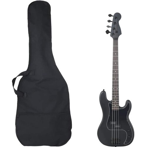  Električna bas gitara za početnike s torbom crna 4/4 46 &amp;quot; Slike