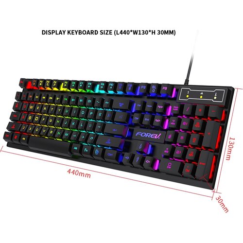 Forev FV-Q1S gaming, rgb, mechanical feel Slike