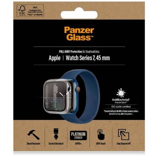 PanzerGlass ovitek In Steklo Apple Watch 7 45 Mm Ab Black 3659 Cene