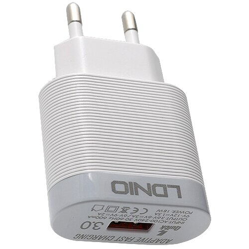 Ldnio A303Q USB 5V/3A FAST QC 3.0 za Iphone lightning beli punjač za mobilni telefon Cene