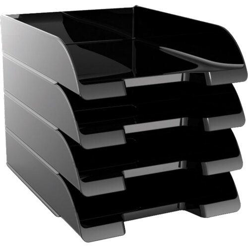  POLICA ZA SPISE PVC FOROFFICE CRNA Cene