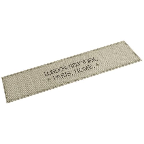 VidaXL Kuhinjski tepih perivi s natpisom 60 x 300 cm bar&amp;scaron;unasti Slike