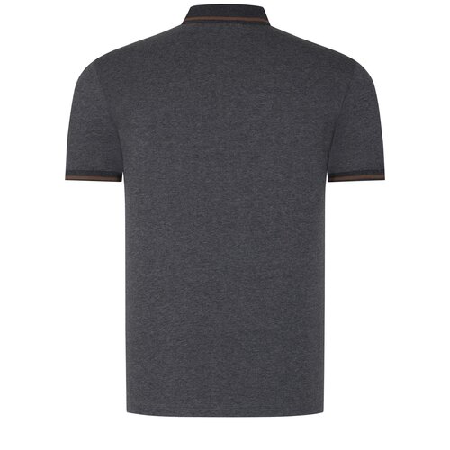Dewberry T8586 MENS POLO COLLAR T-SHIRT-DARK ANTHRACITE Cene