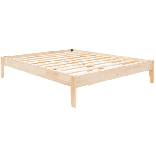Kalune Design Zakonska postelja iz masivne smreke z letvenim dnom 180x200 cm v naravni barvi Galaksi – Cene