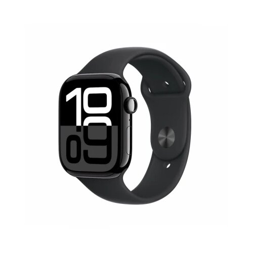 Apple Watch Series 10 GPS 46mm Jet Black Aluminium Case with Black Sport Band - S/M Cene